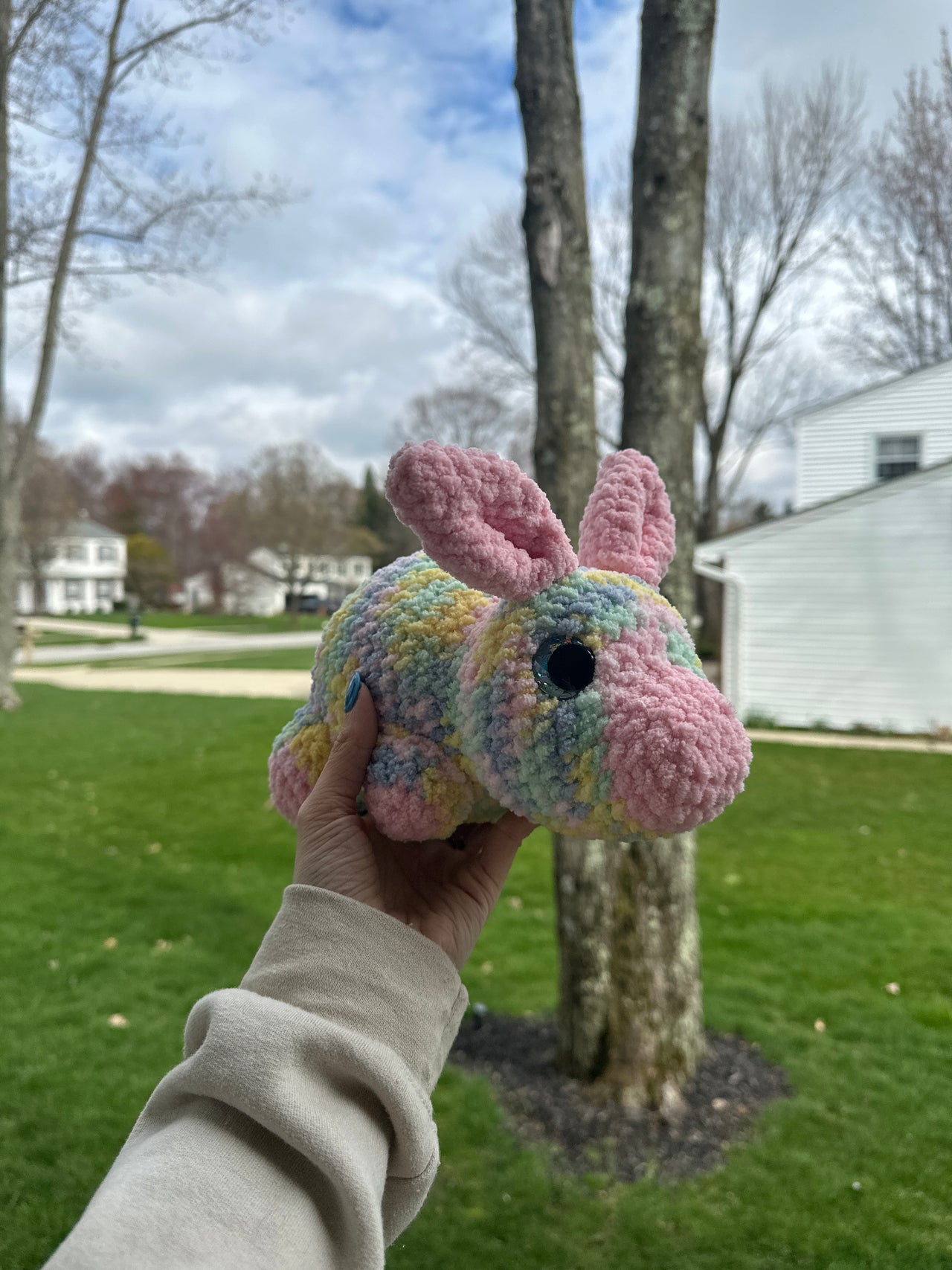 Colorful Snuggle Bunny Plushie