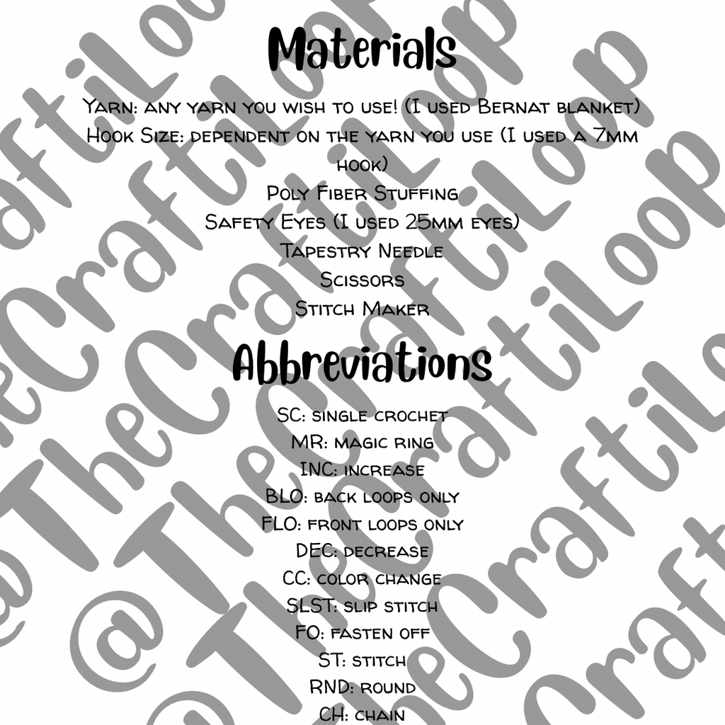 Mr.Mean Crochet Pattern