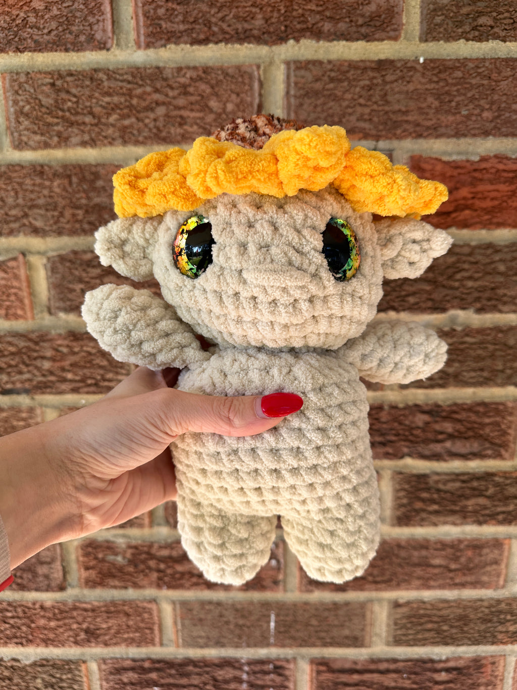 Sunflower goblin plushie