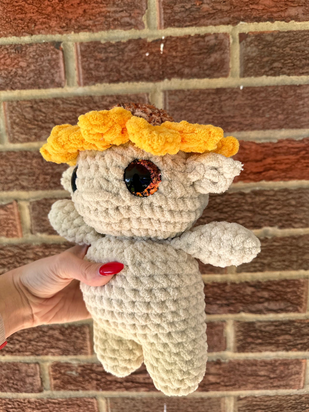 Sunflower goblin plushie