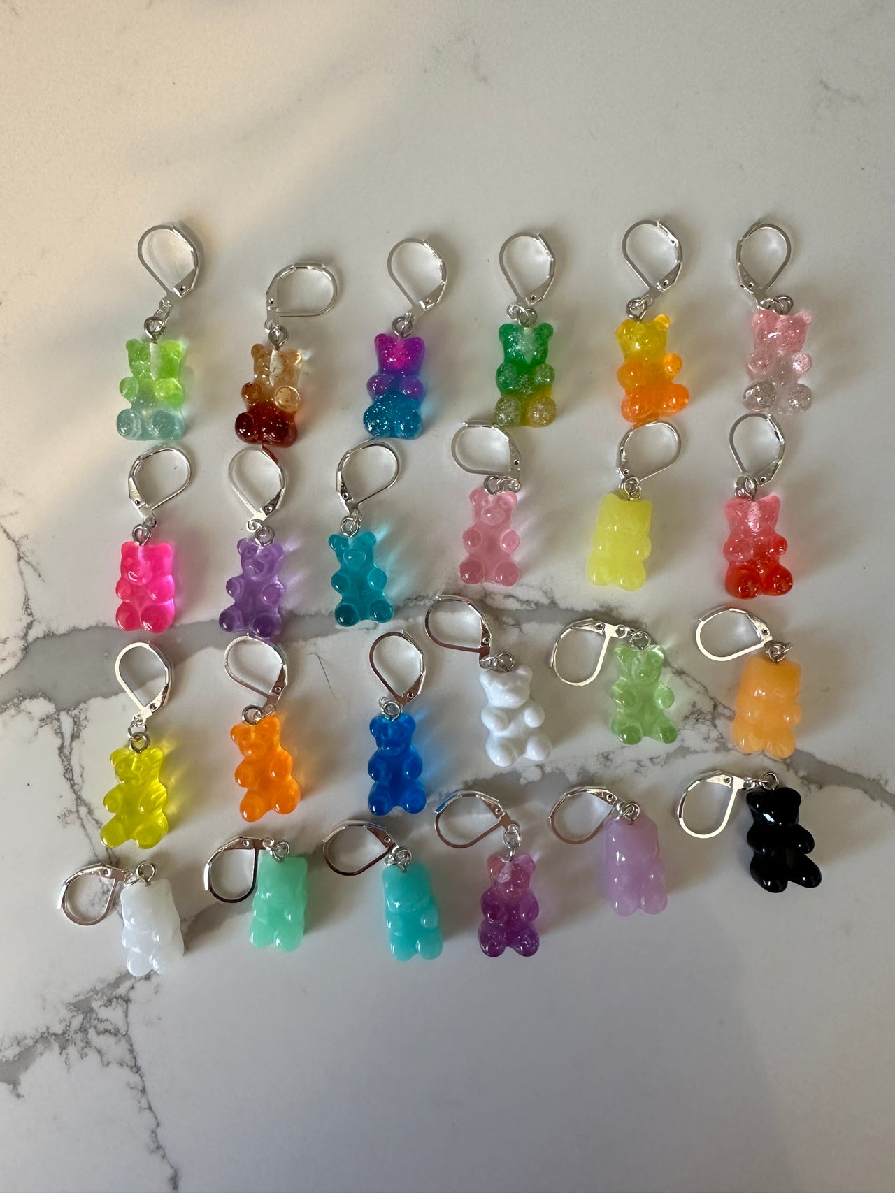 Gummy bear stitch markers