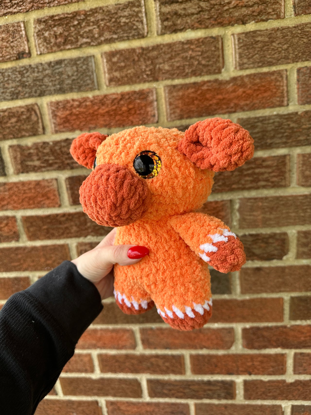 Clementine cow plushie