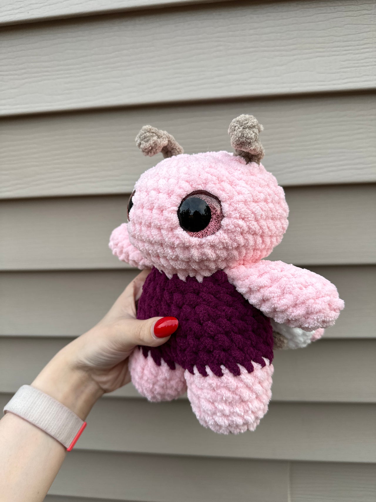 Cherry blossom ladybug plushie