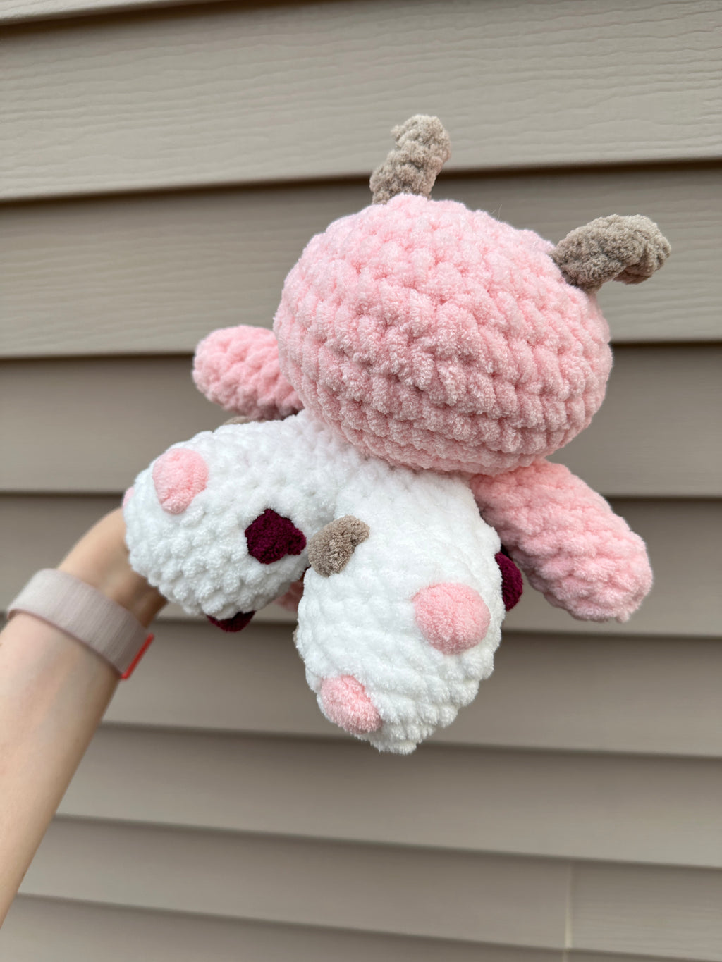 Cherry blossom ladybug plushie