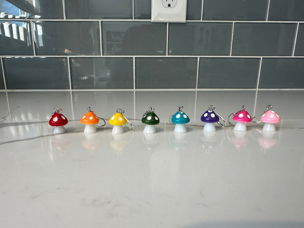 Mushroom Stitch Markers