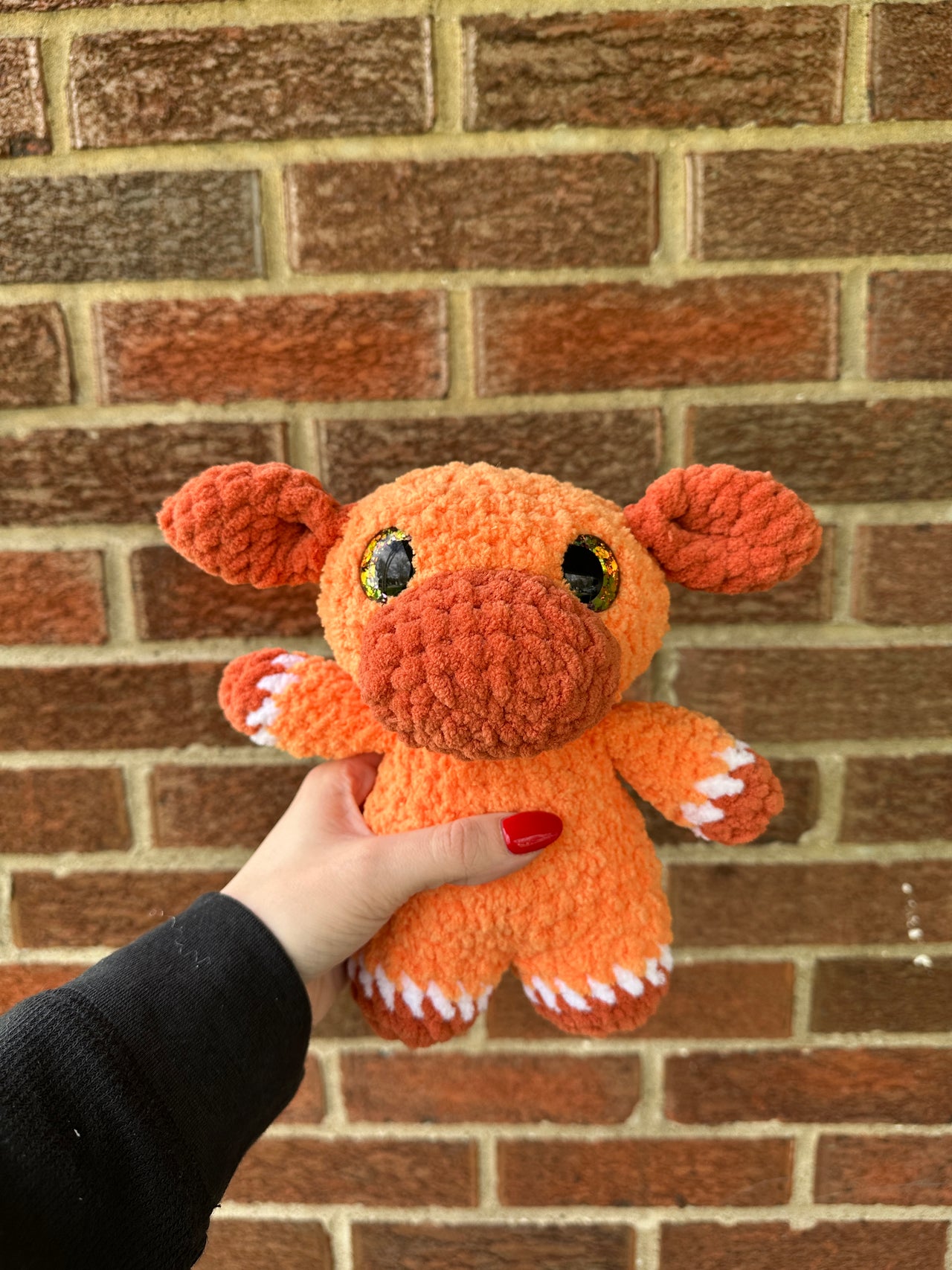 Clementine cow plushie