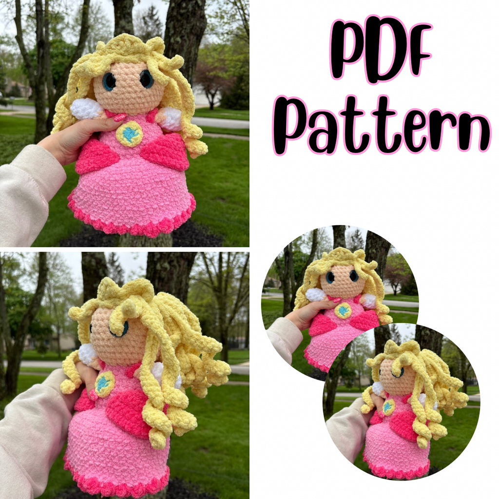 Princess of the Mushroom Kingdom Crochet Pattern
