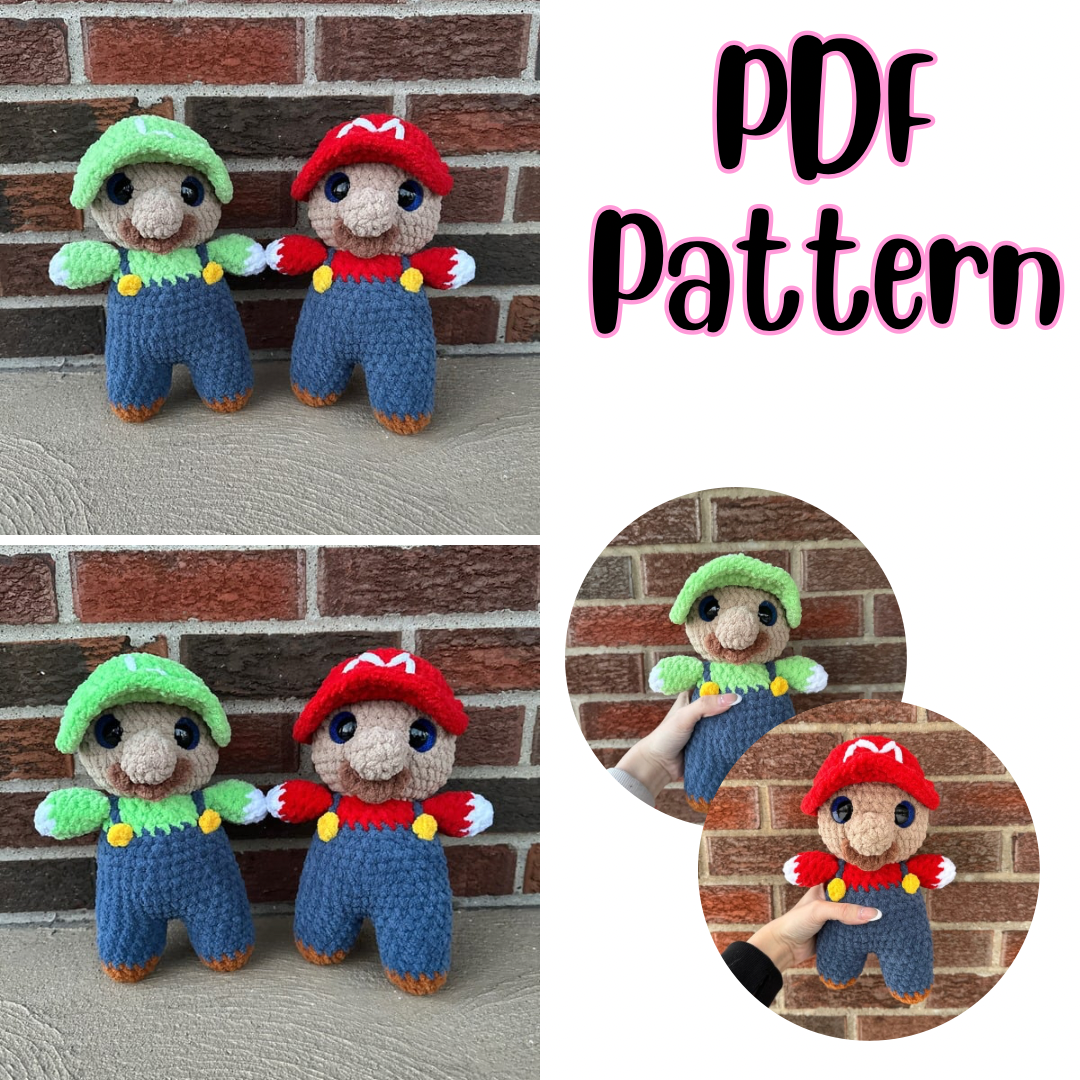 Plumber Bros Crochet Pattern
