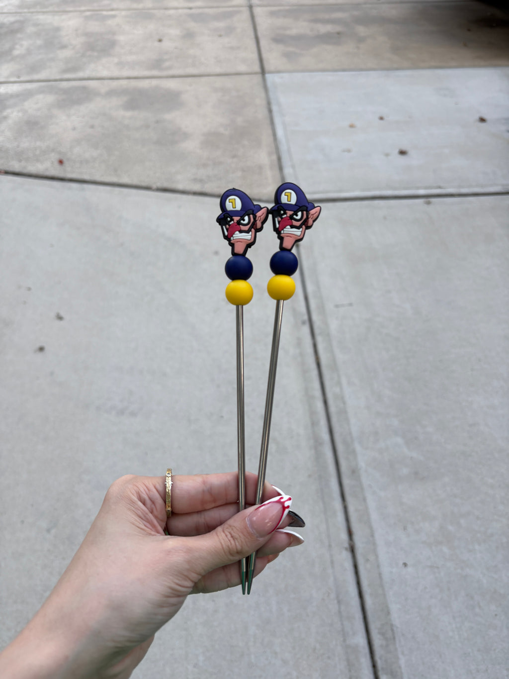 Waluigi Stuffie Stixs