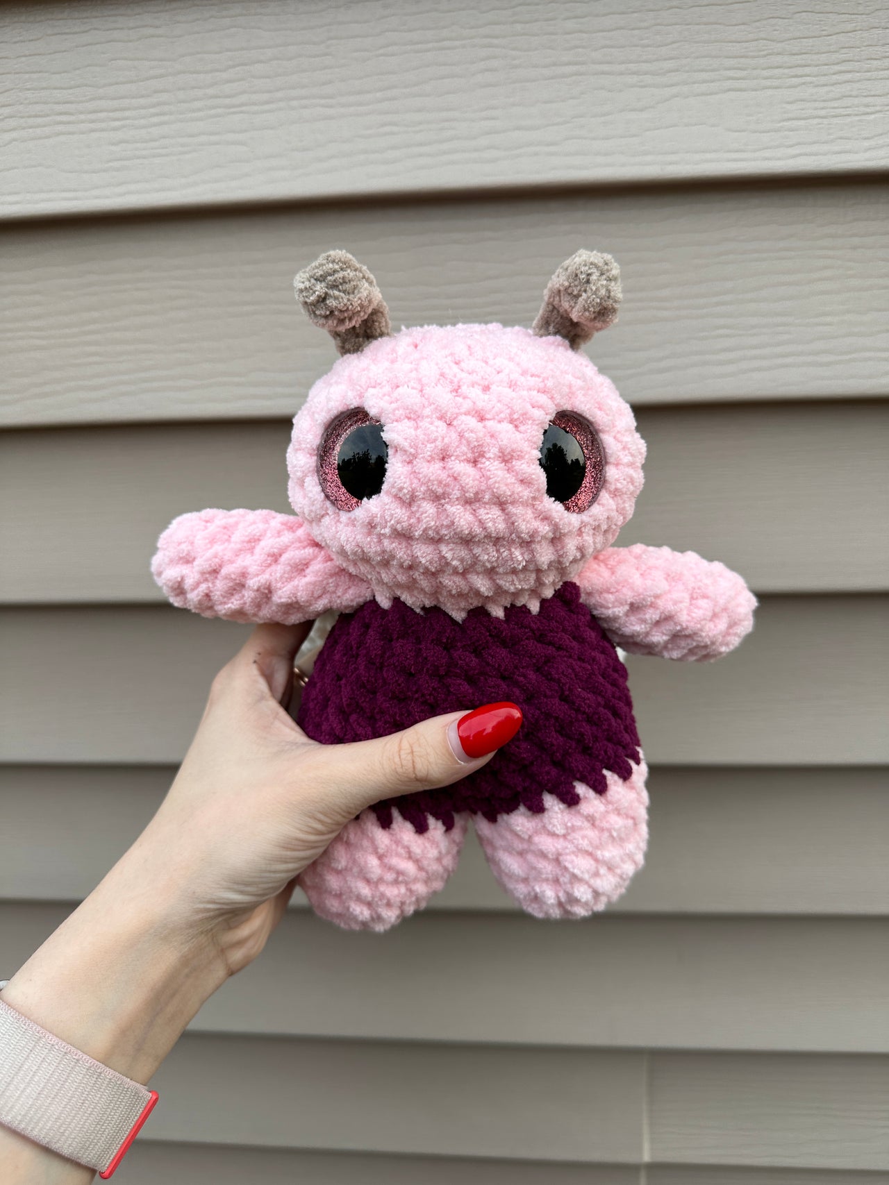 Cherry blossom ladybug plushie