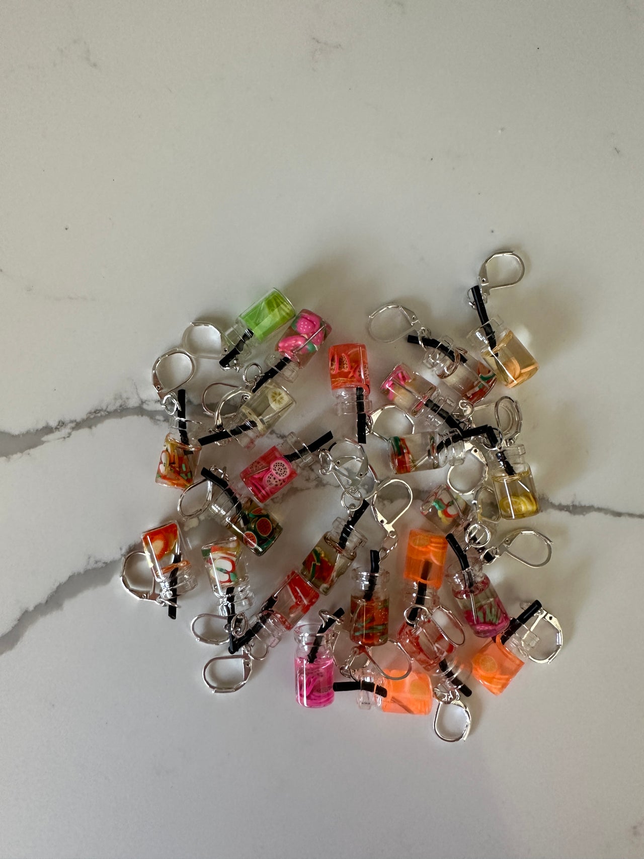 Fruit Drink Stitch Markers