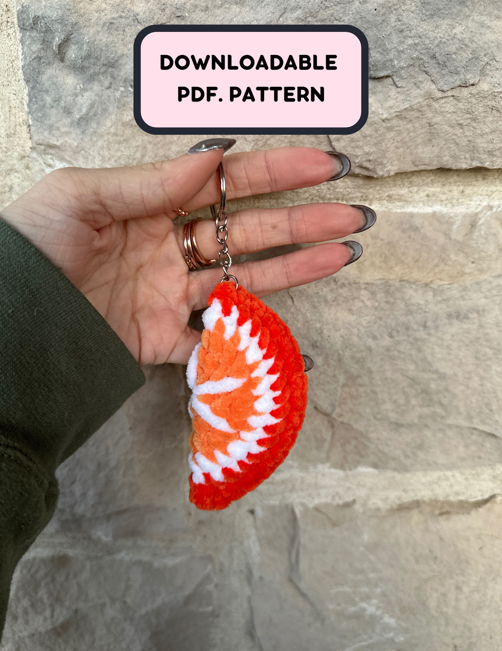 Orange Keychain Crochet Pattern