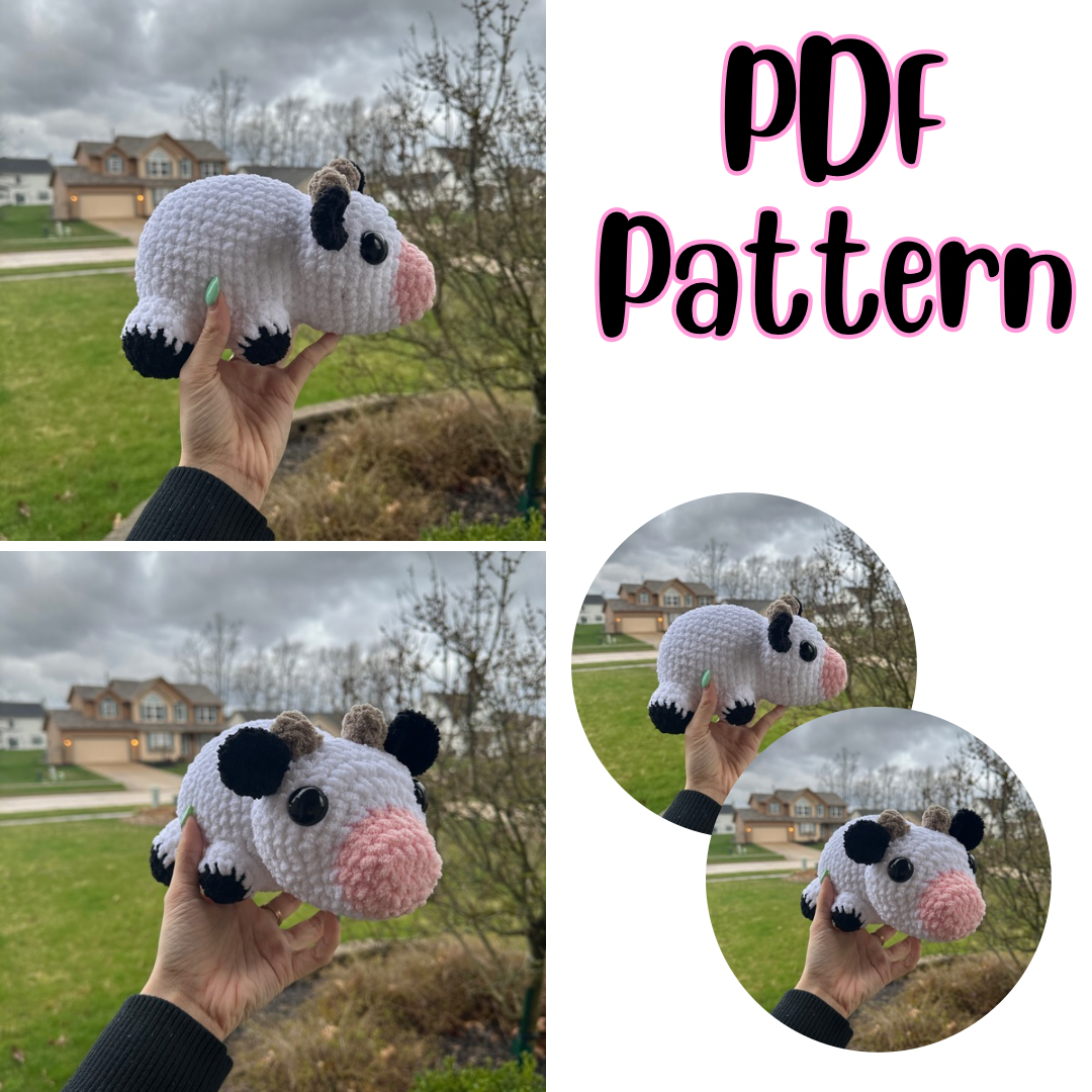 Cow Chubby Critter Crochet Pattern