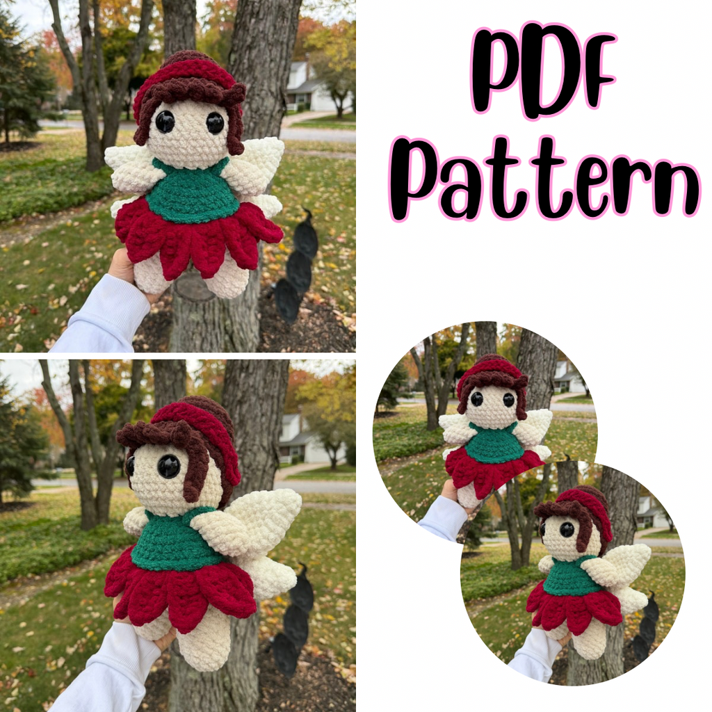 Polly the Poinsettia Fairy Crochet Pattern