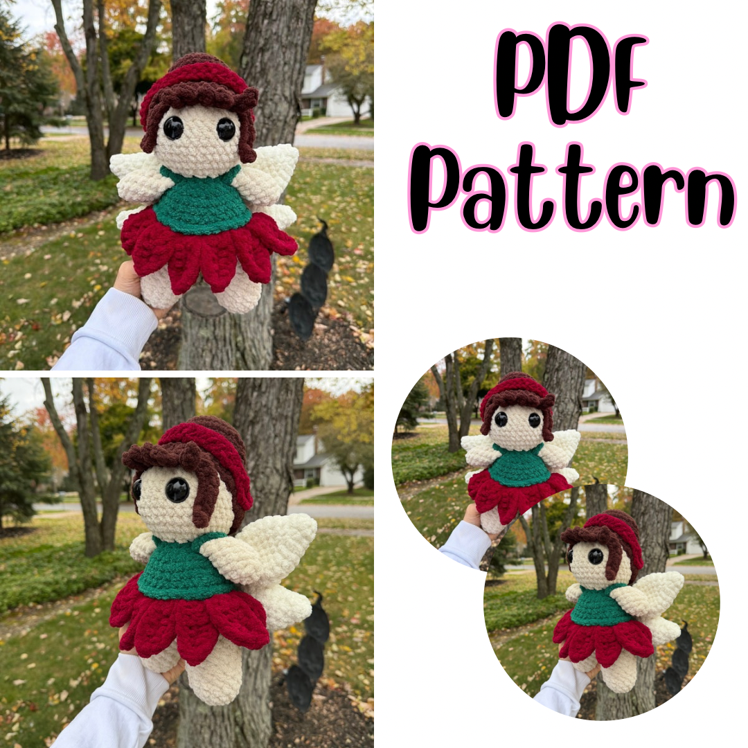 Polly the Poinsettia Fairy Crochet Pattern