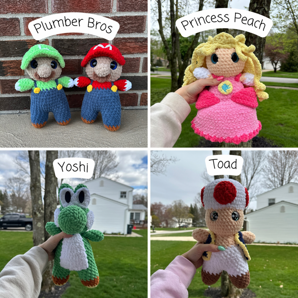 Mushroom Kingdom Crochet Pattern Bundle