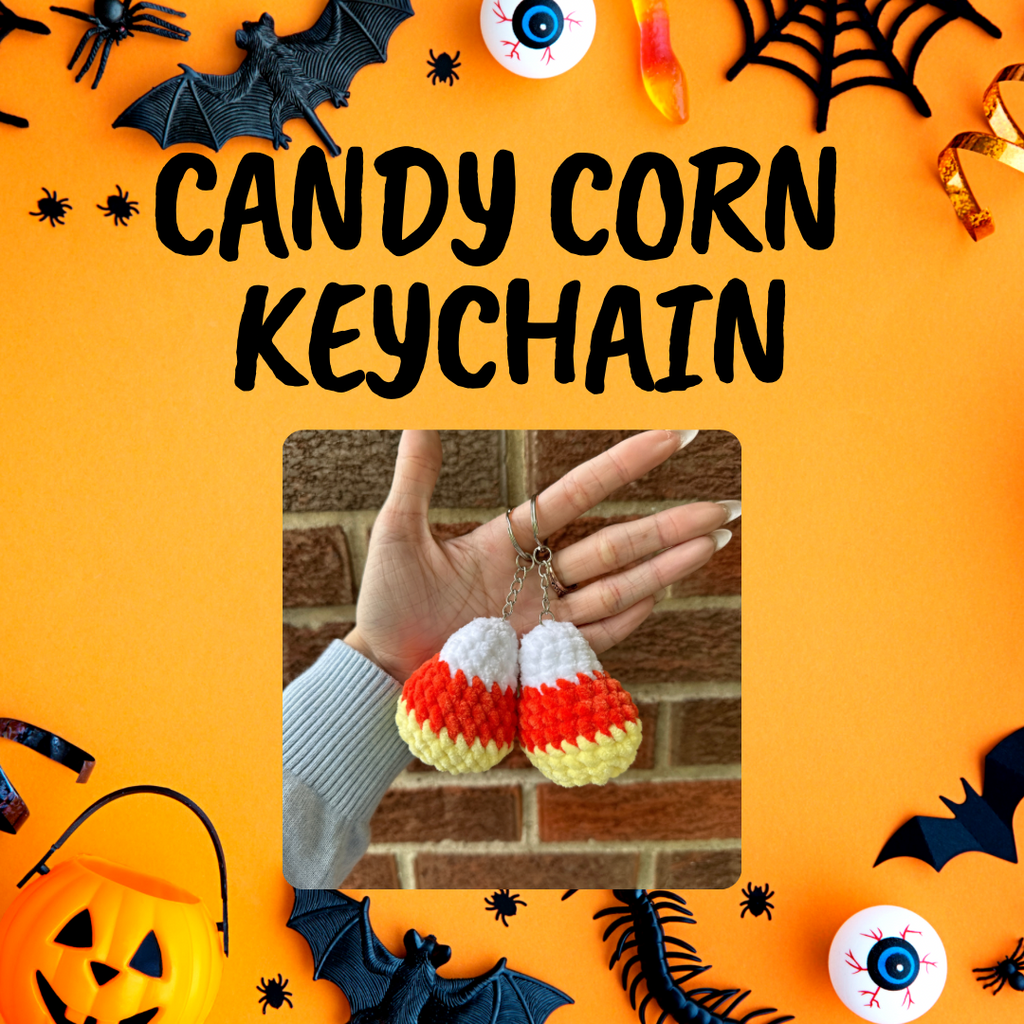 Candy Corn Keychain Crochet Pattern